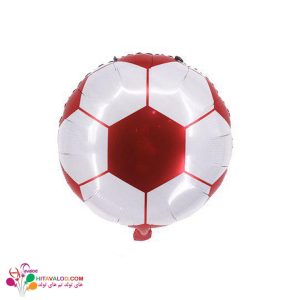 بادکنک فویلی توپ چهل تیکه فوتبال قرمز