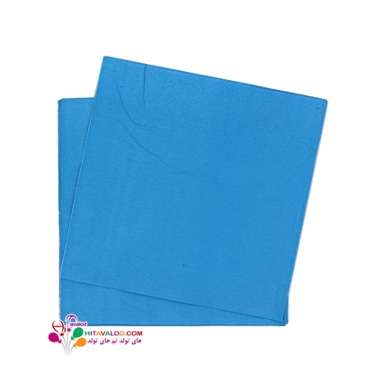 دستمال ساده پذیرایی آبی